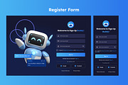 Chatbot A.I Login and Register Page, an UI Kit Template by twinstd (Thumbnail 3 of 5)