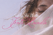 Softly, She Blooms - Fonts Bundle, a Handwritten Font by Lilithcollageart (Thumbnail 6 of 15)