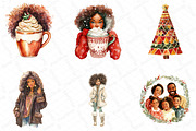 African American Christmas Clipart, an Illustration by DreamPrint404 (Thumbnail 4 of 5)