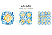 Watercolor seamless tiles clipart, a Pattern Graphic by Art and Funny (Thumbnail 4 of 6)