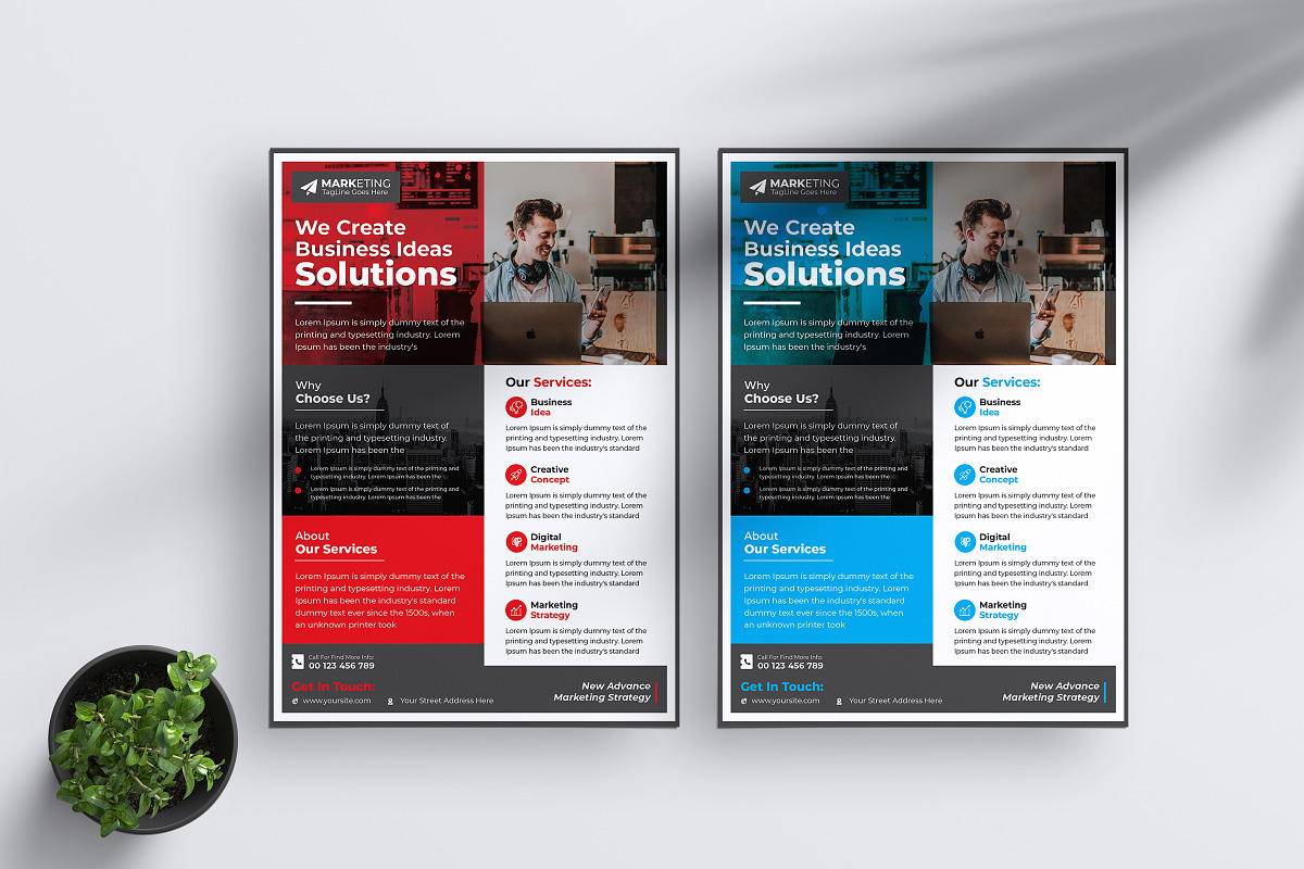 Corporate Theme Business Flyer, a Flyer Template by Graphiexperto (Photo 1 of 6)