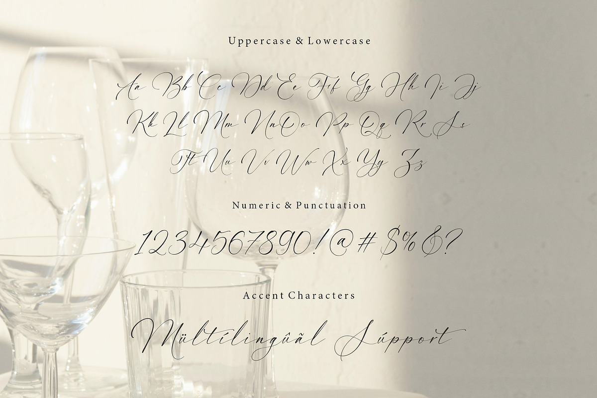Rusticglam - Handwritten Script Font, a Script Font by Letterative Studio (Photo 7 of 7)