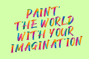 Rainbow Brush Font, a Handwritten Font by Handmadefont (Thumbnail 5 of 11)