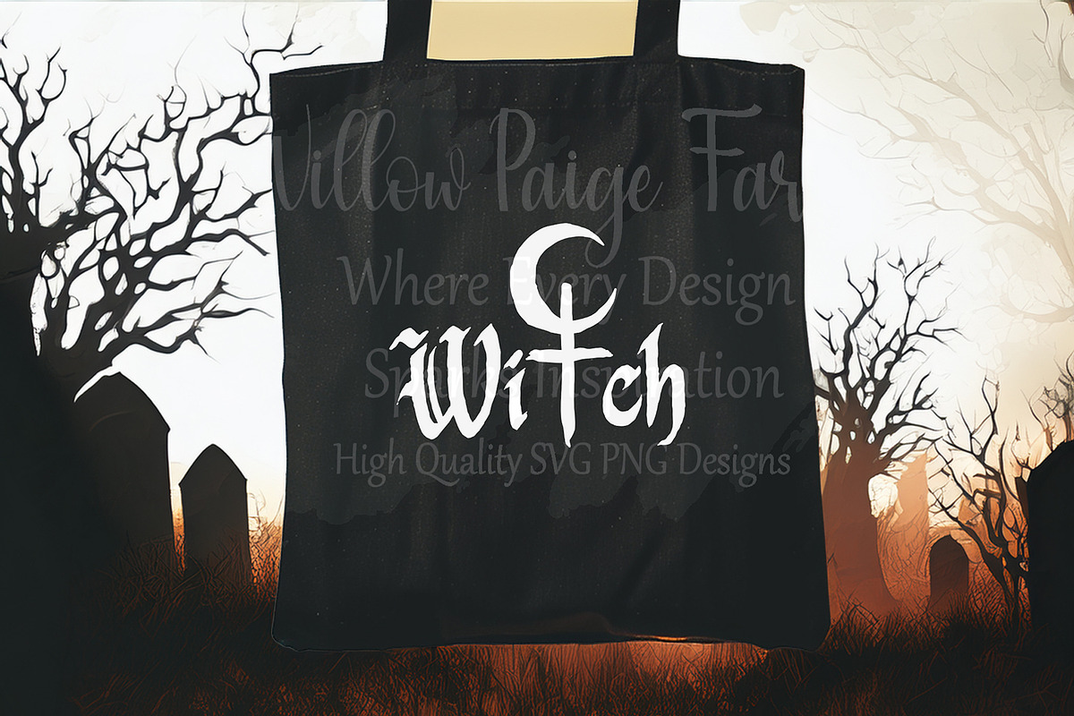 Witch Lilith Symbol SVG | Dark Witch, an Object Graphic by Willow Paige Farms (Photo 4 of 7)