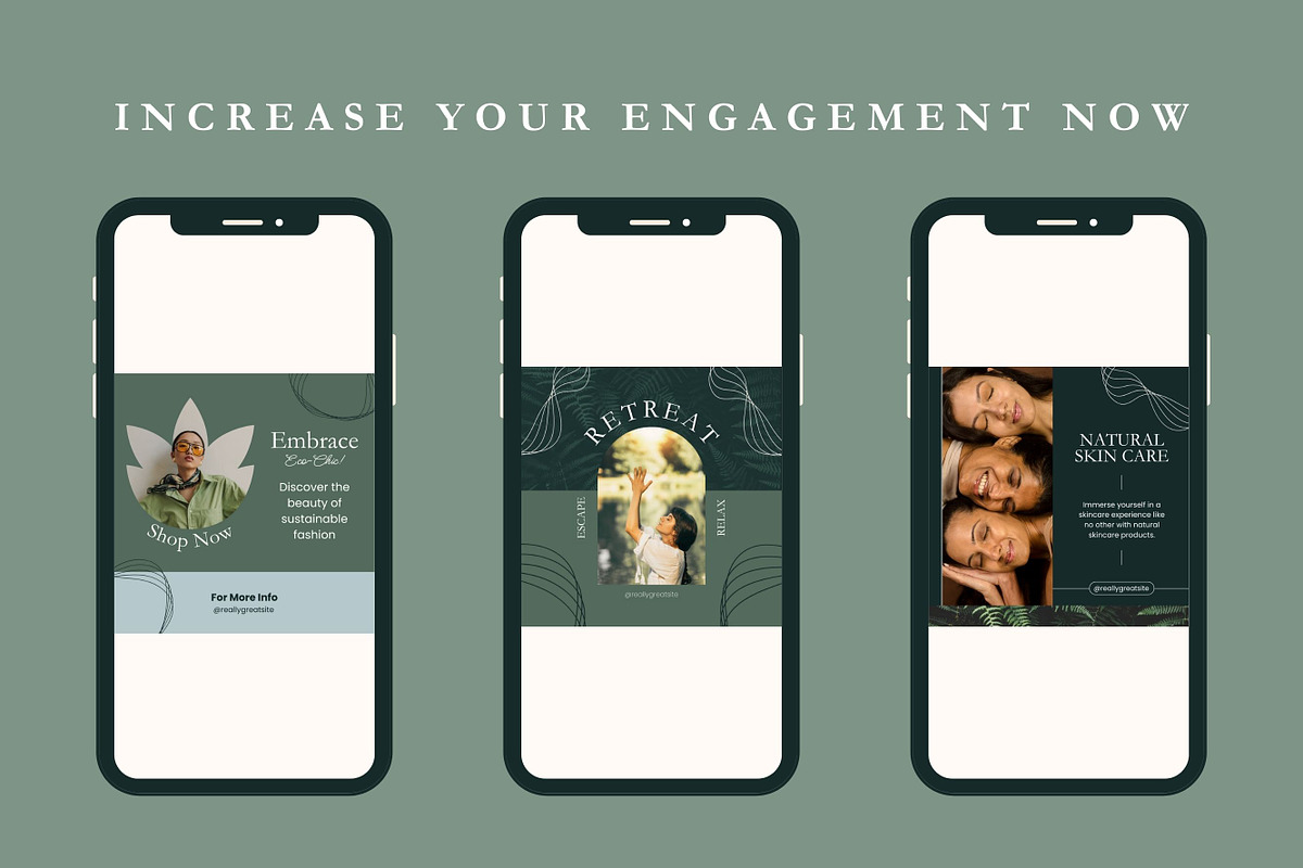 100 Natural Canva Templates, a Templates & Theme by TemplateCastleStore (Photo 3 of 9)