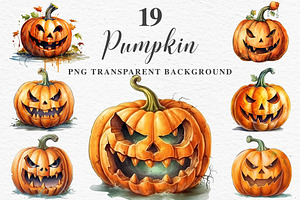 Scary Halloween Pumpkin Face Spooky