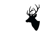 deer head wall mount silhouette, an Illustration by Amazin_art (Thumbnail 39 of 51)