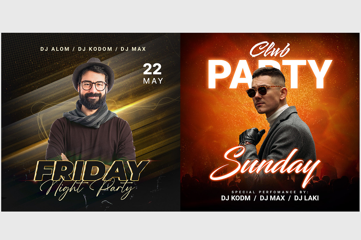 Night Club Flyer Template, a Flyer Template by Nayemtorjo (Photo 2 of 4)