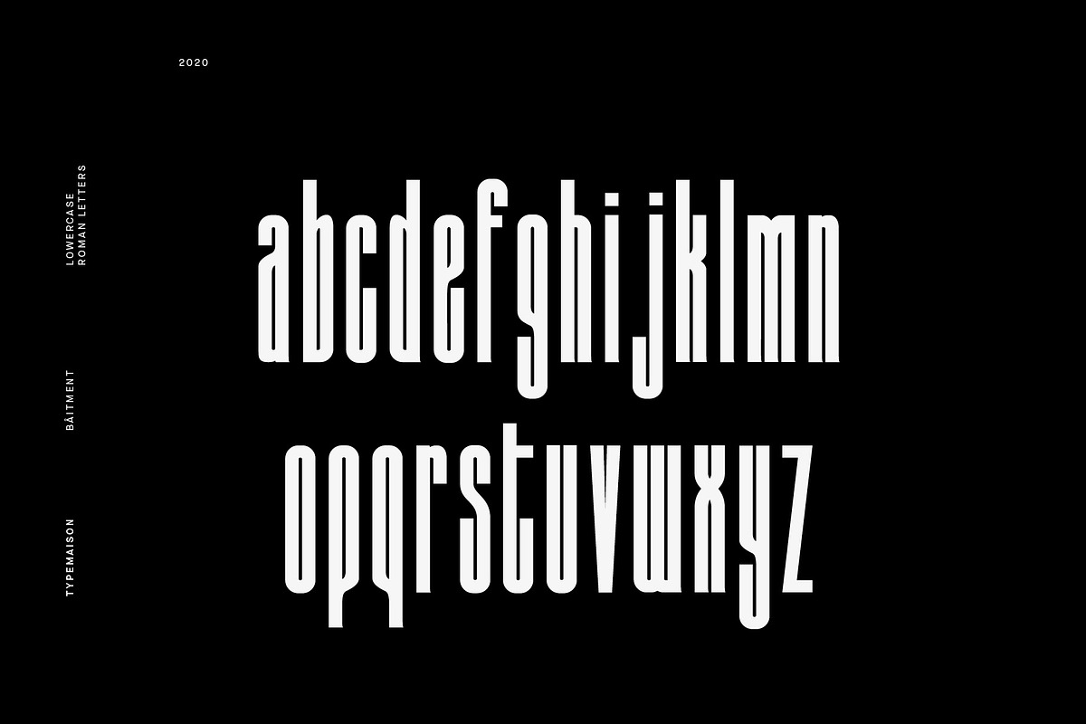 Batiment - Ultra Condensed Font, a Sans Serif Font by TypeMaison