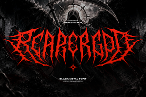 Reapergod | Black Metal Font
