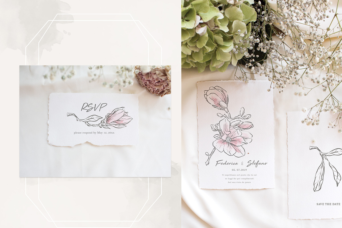 Wedding idea, Magnolia Collection, an Illustration by Bee_in_a_Nest (Photo 3 of 4)