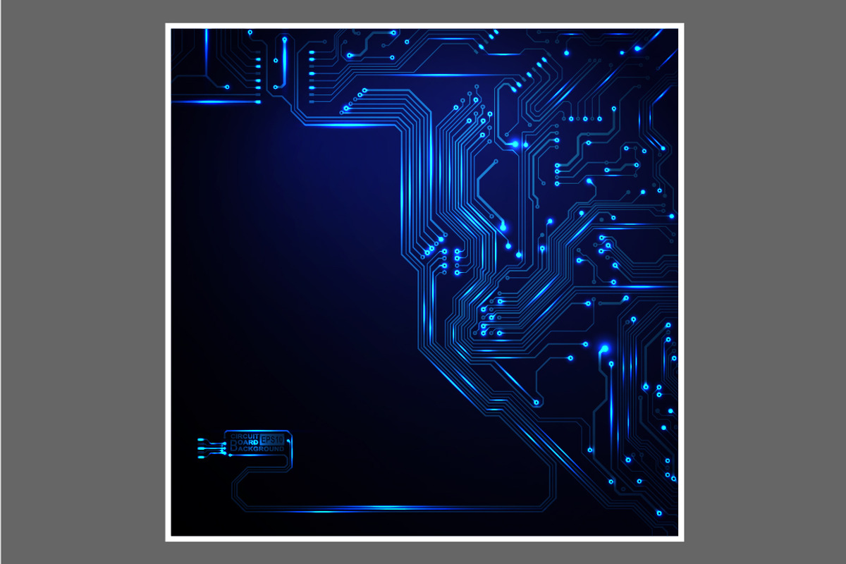 -50% Circuit boards backgrounds set, a Background Graphic by frost_newt (Photo 6 of 11)
