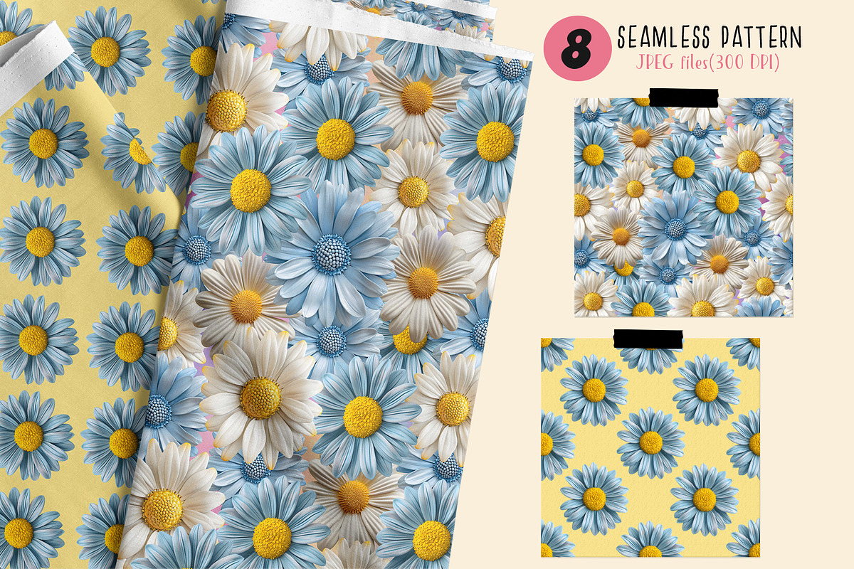 3D PNG Flower clipart and patterns | Creative Market