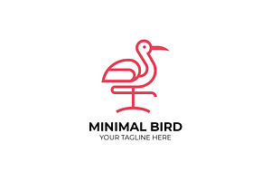 Minimal Line Bird Logo Business, an Object Graphic by Mightyfire