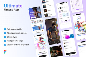 Ultimate Fitness App UI Kit