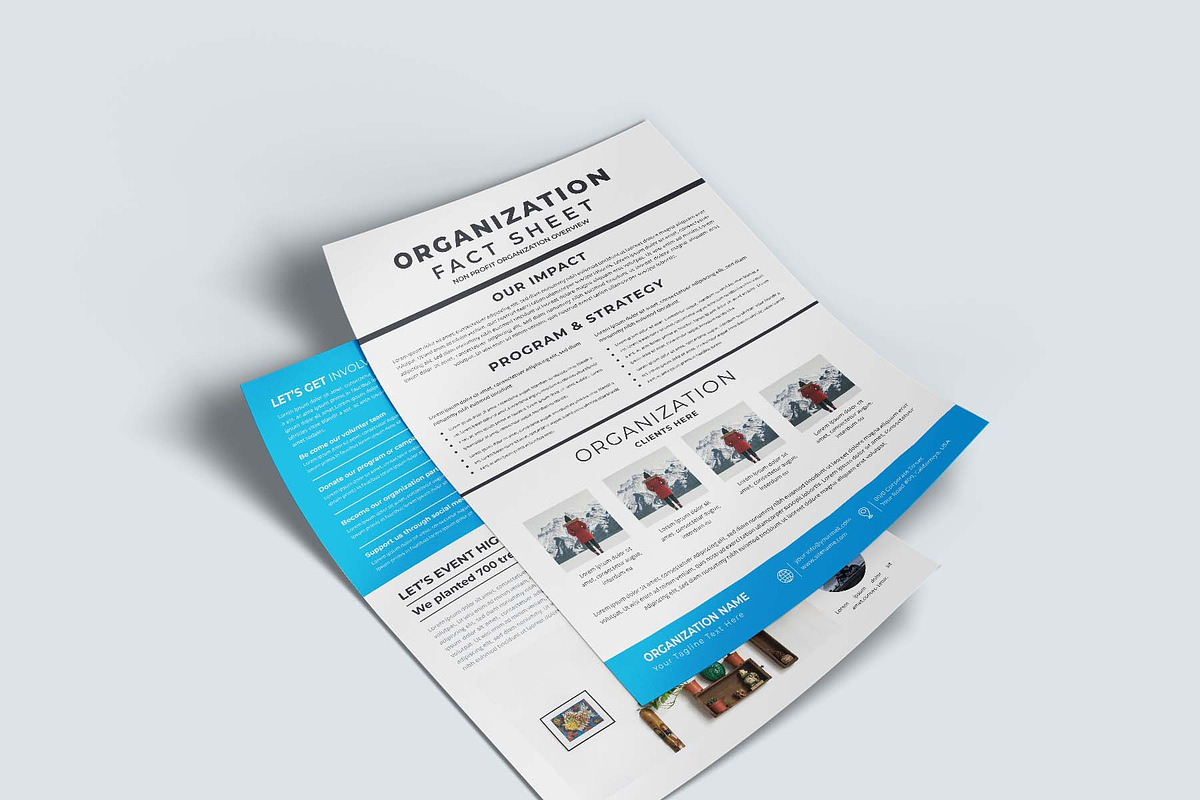 Nonprofit Organization Fact Sheet, a Flyer Template by design_hut (Photo 2 of 4)