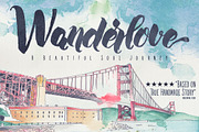Wanderlove brush script font, a Script Font by Konstantine Studio (Thumbnail 1 of 5)