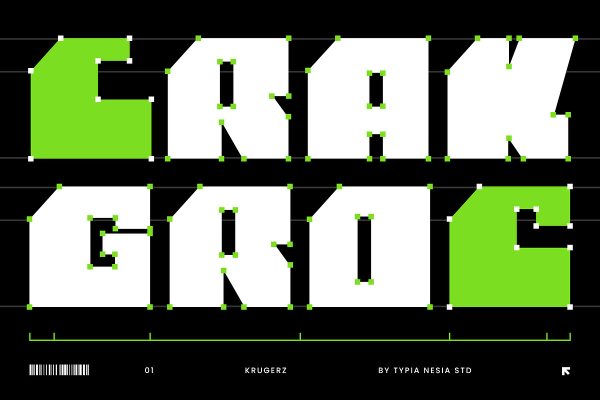 Krugerz - Futuristic Bold Sans, a Font by Typia Nesia (Photo 7 of 12)