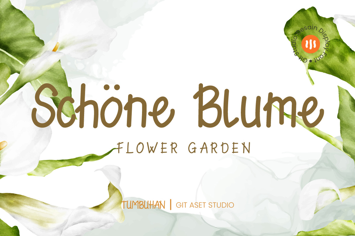 Tumbuhan - Cute Handwritten Font, a Handwritten Font by gitasetstudio (Photo 4 of 6)