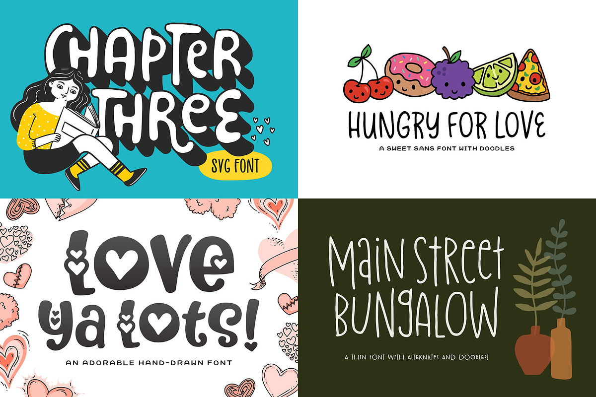 Sunshine & Lollipops Font Bundle, a Handwritten Font by Denise Chandler (Photo 3 of 12)