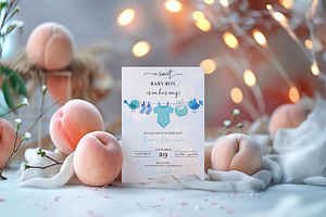 Boy Baby Shower Invitation Template