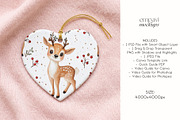 Heart Ornament Mockup, a Household Mockup by EmpaviMockups (Thumbnail 4 of 6)