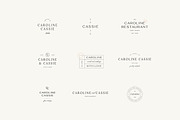 Caroline Minimal Logo Kit Ai,Eps,Psd, a Branding & Logo Template by Feel This (Thumbnail 12 of 13)