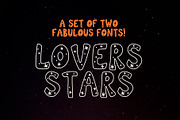 Lovers Stars Fabulous Fonts, a Font by Anastasia Cuza (Thumbnail 1 of 9)