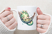 Dragons Watercolor Clipart Sublimati, an Illustration by Sublimation Artist (Thumbnail 5 of 6)