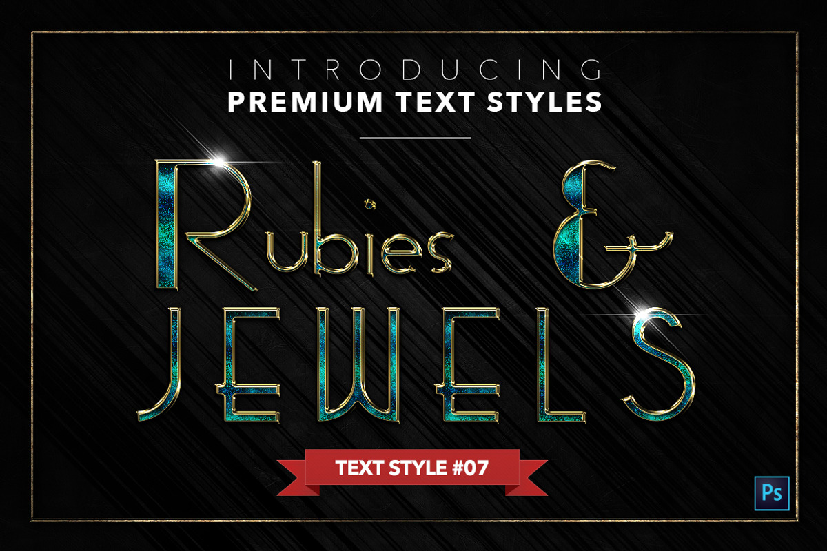 Rubies & Jewels #3 - 20 Text Styles, a Layer Style Add-On by Jonas Stensgaard (Photo 8 of 23)
