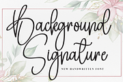Background Signature | Script Font, a Handwritten Font by Scratchones (Thumbnail 1 of 8)