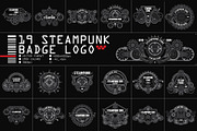 19 Steampunk badge logo template, a Branding & Logo Template by the-sastra (Thumbnail 1 of 5)