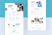Digital Agency Web Landing Page, a Landing Page Template by KreyaParekh (Thumbnail 1 of 4)