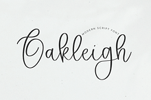 Oakleigh | Modern Script Font