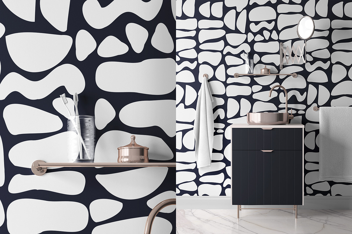 Abstract Stone Shapes, a Pattern Graphic by MalyskaStudio (Photo 3 of 21)