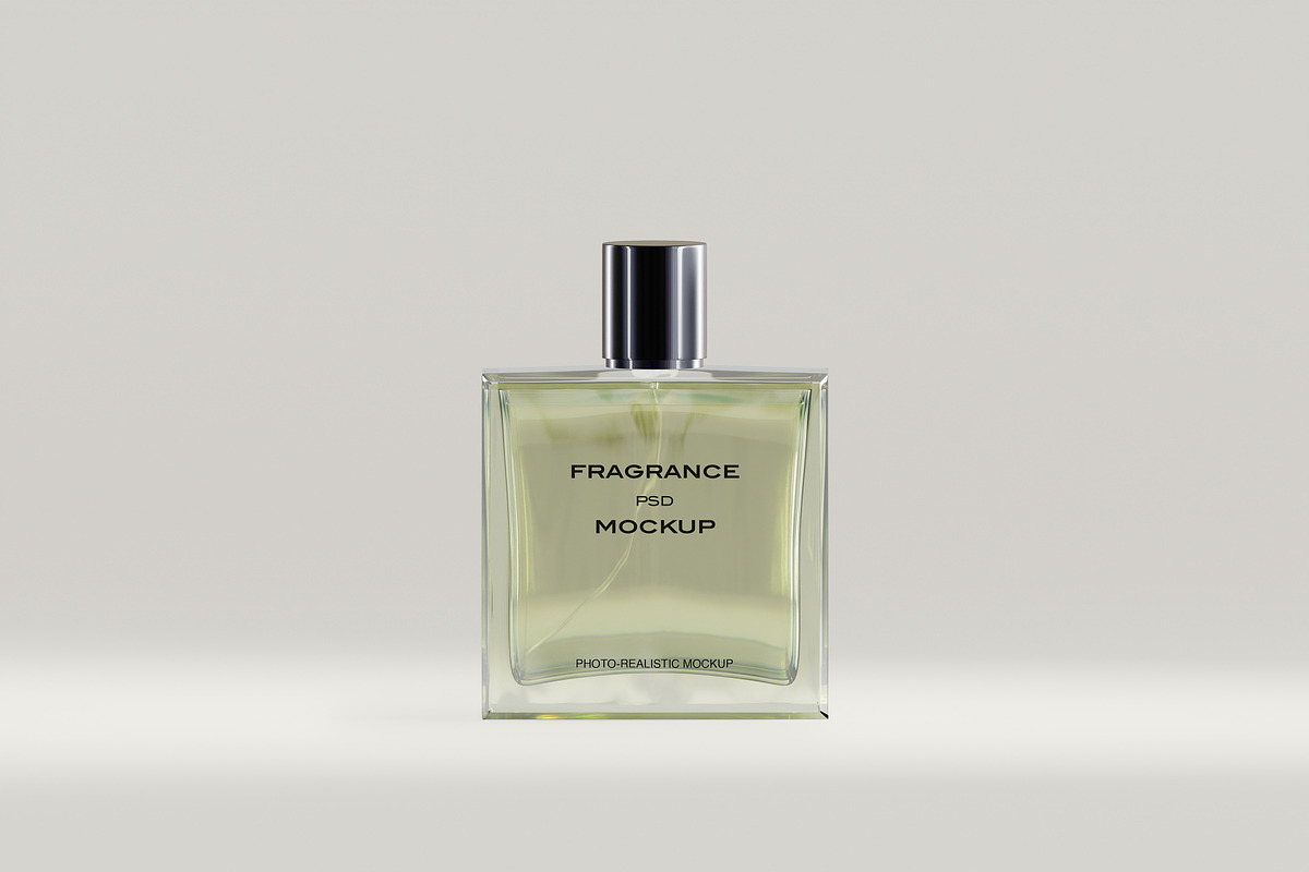 Glass Perfume Bottle Mockup, a Packaging Mockup by Zumrod (Photo 4 of 9)