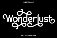 Wonderlust - Serif With Alternate