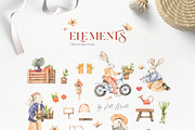 Garden kit - Watercolor baby bunnies, an Animal Illustration by Kate Macate (Thumbnail 9 of 11)