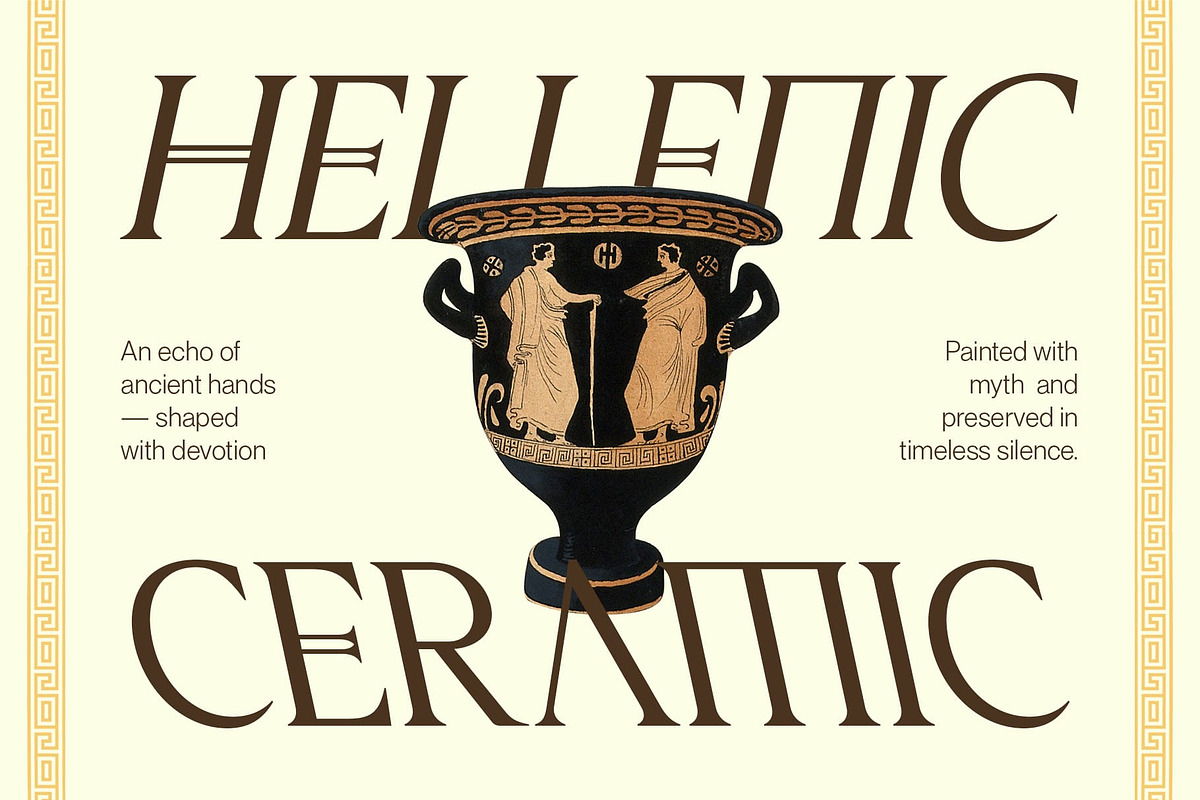 CS Yaeger – Ancient Greek Font, a Serif Font by Craft Supply Co. (Photo 5 of 8)