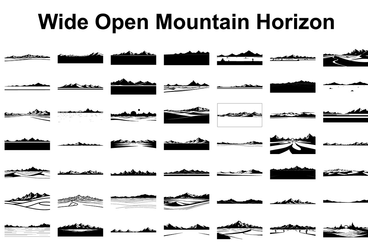 Wide Open Mountain Horizon Bundle, a Graphic by musafir_fashion (Photo 1 of 14)