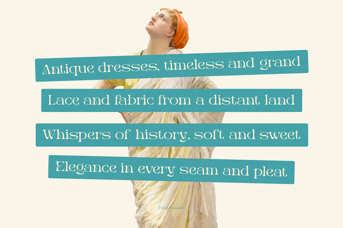 Merlo Rakasha | Display Serif Font, a Serif Font by Denustudios (Photo 3 of 13)