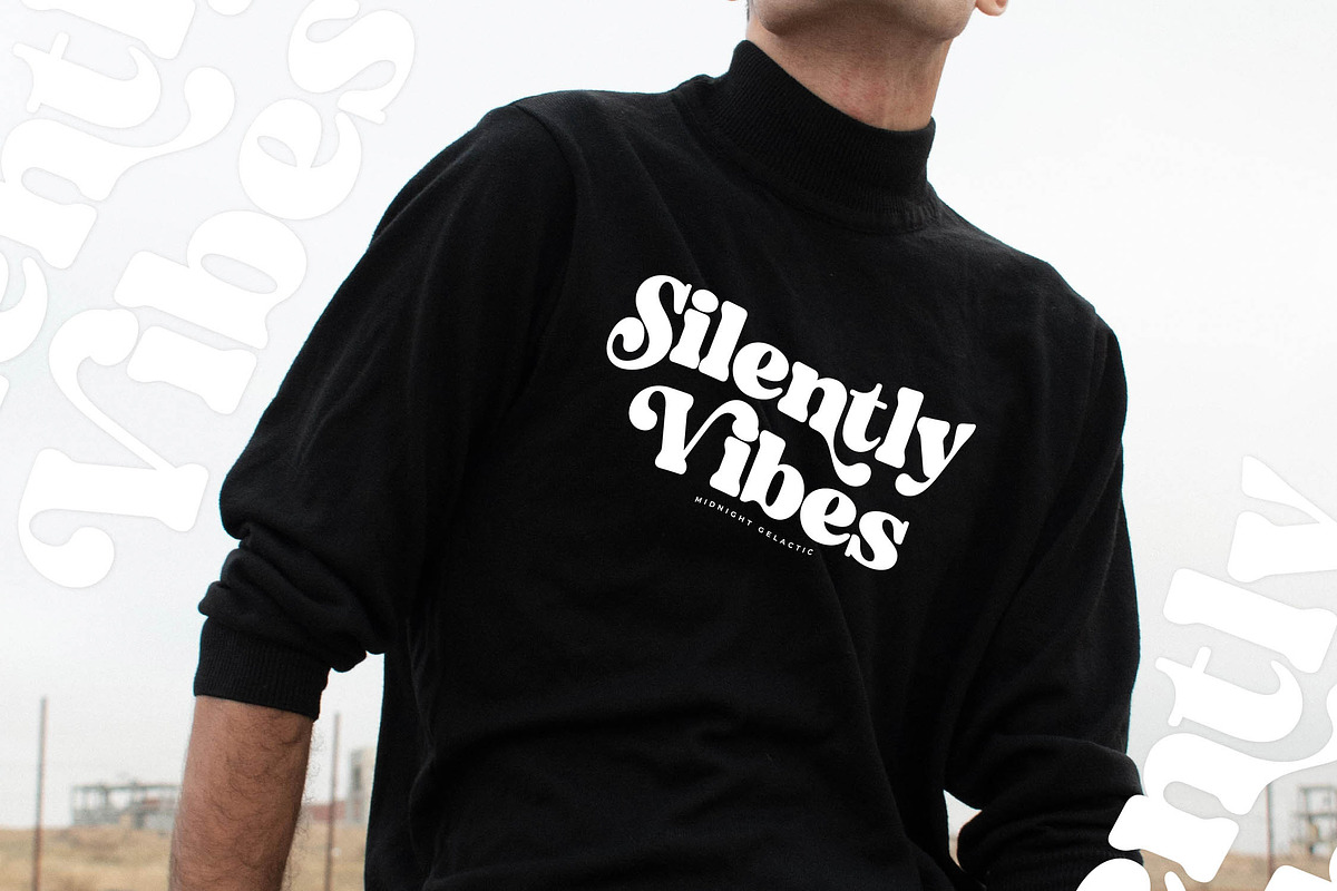 Midnight Gelactic Modern Retro Serif, a Serif Font by Letterena Studios (Photo 5 of 15)