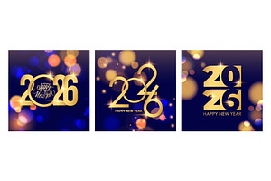 2026 Happy New Year Set, a Graphic by Finevector