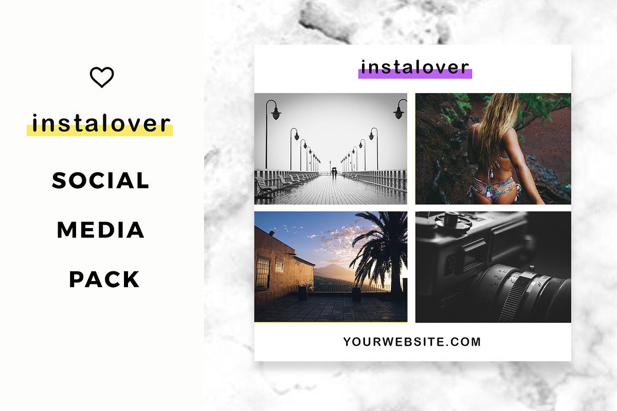 Instalover Instagram SocialMediaPack, a Social Media Template by RedRiver Studio (Photo 5 of 8)