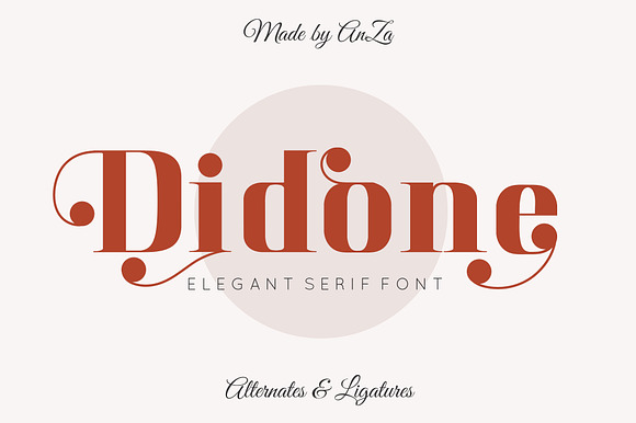 Didone Serif Elegant Font