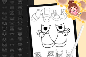 60 Procreate Shoes Stamps Brushes