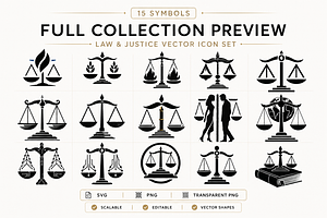 Justice Scales Branding Kit 45 Files, an Object Graphic by AvalgaCollectiblesan
