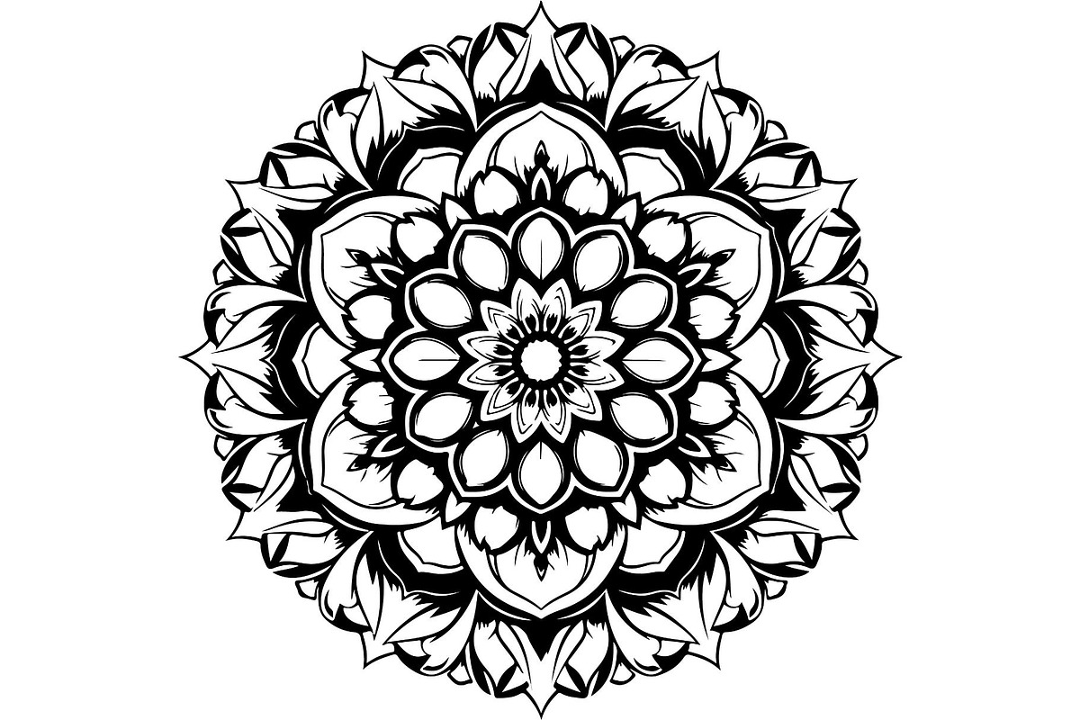 Ornamental Mandala Vector, an Object Graphic by Creativeshirt (Photo 5 of 19)