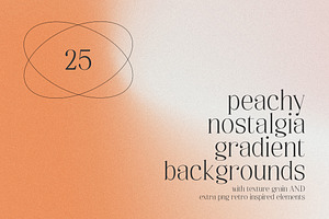 Peachy Nostalgia Gradient Background