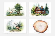 Evergreen Forest, a Seasonal Illustration by artsy-fartsy (Thumbnail 5 of 7)